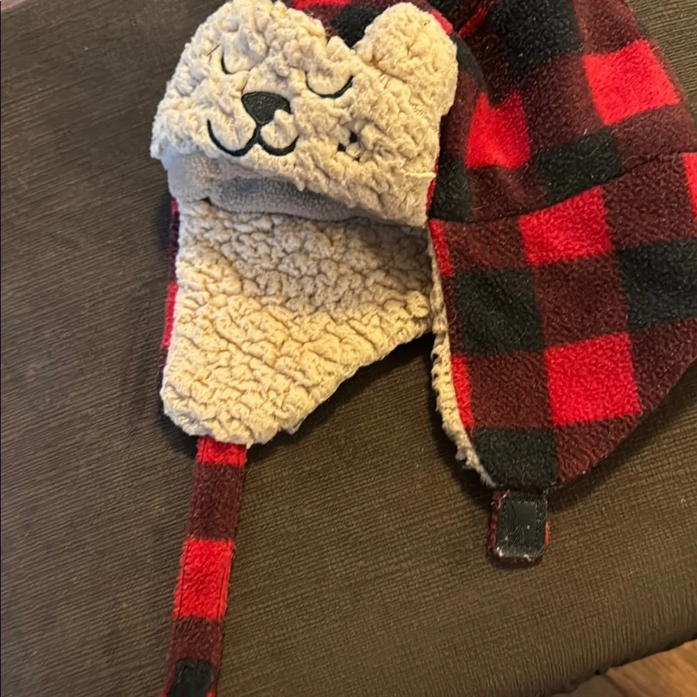 Addie & Tate Cozy Bear Kids Earflap Hat